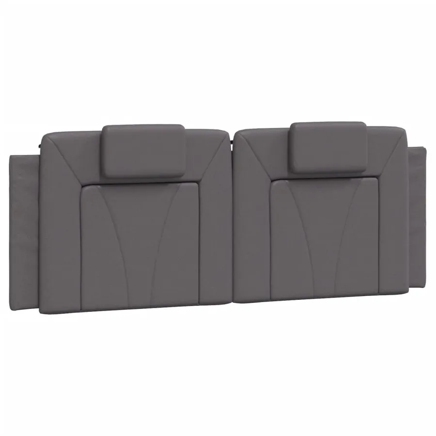 Lit Viana avec matelas gris 120x200 cm similicuir - 5