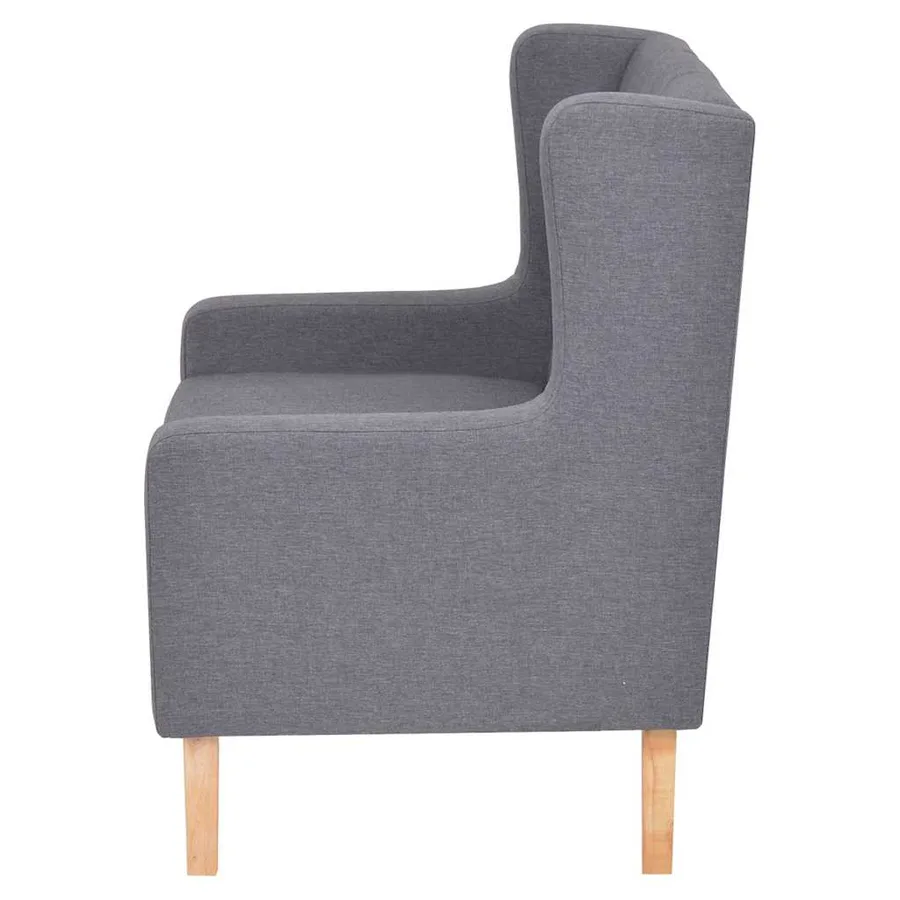 Ensemble de canapés 3 pcs tissu gris - 10
