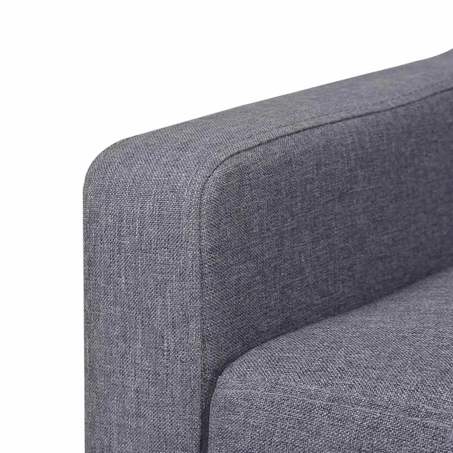 Ensemble de canapés 3 pcs tissu gris - 12
