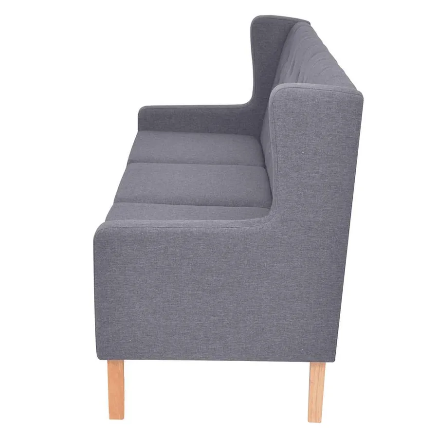 Ensemble de canapés 3 pcs tissu gris - 4