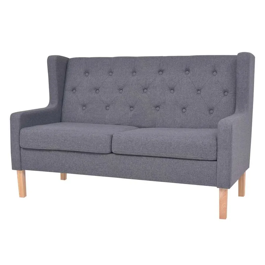 Ensemble de canapés 3 pcs tissu gris - 5