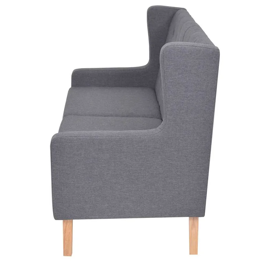 Ensemble de canapés 3 pcs tissu gris - 7