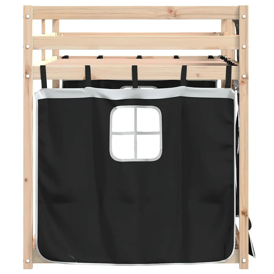 Lit superposé sans matelas 75x190 cm bois de pin massif - 6