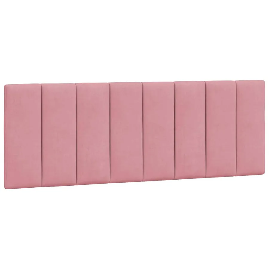 Cadre de lit sans matelas Hanko rose 120x200 cm velours - 8