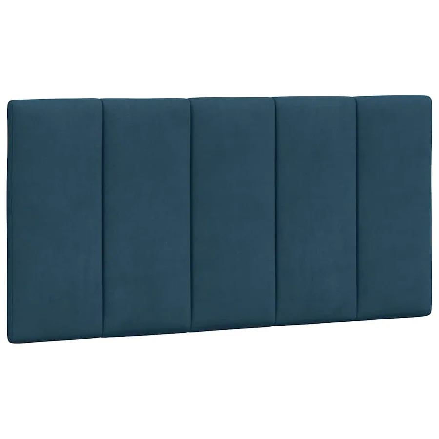 Cadre de lit sans matelas Hanko bleu 100x200 cm velours - 6