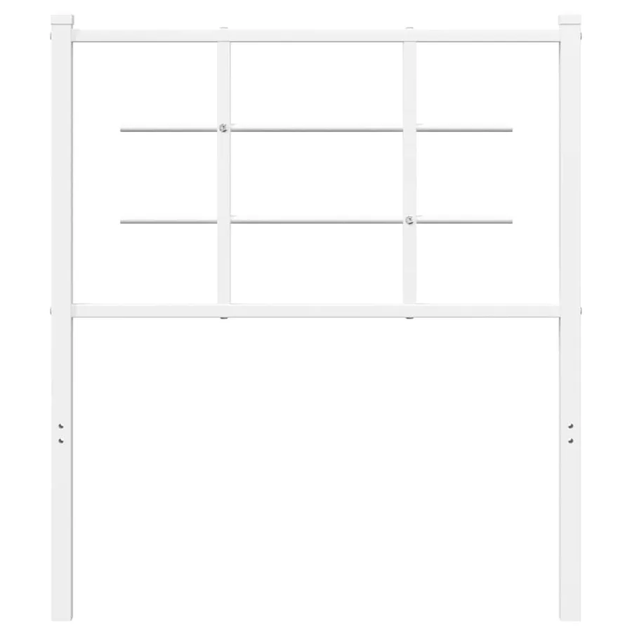 Tête de lit de remplacement métal blanc 75 cm - 3