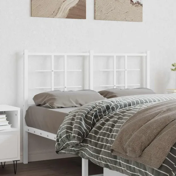 Tête de lit de remplacement métal blanc 120 cm