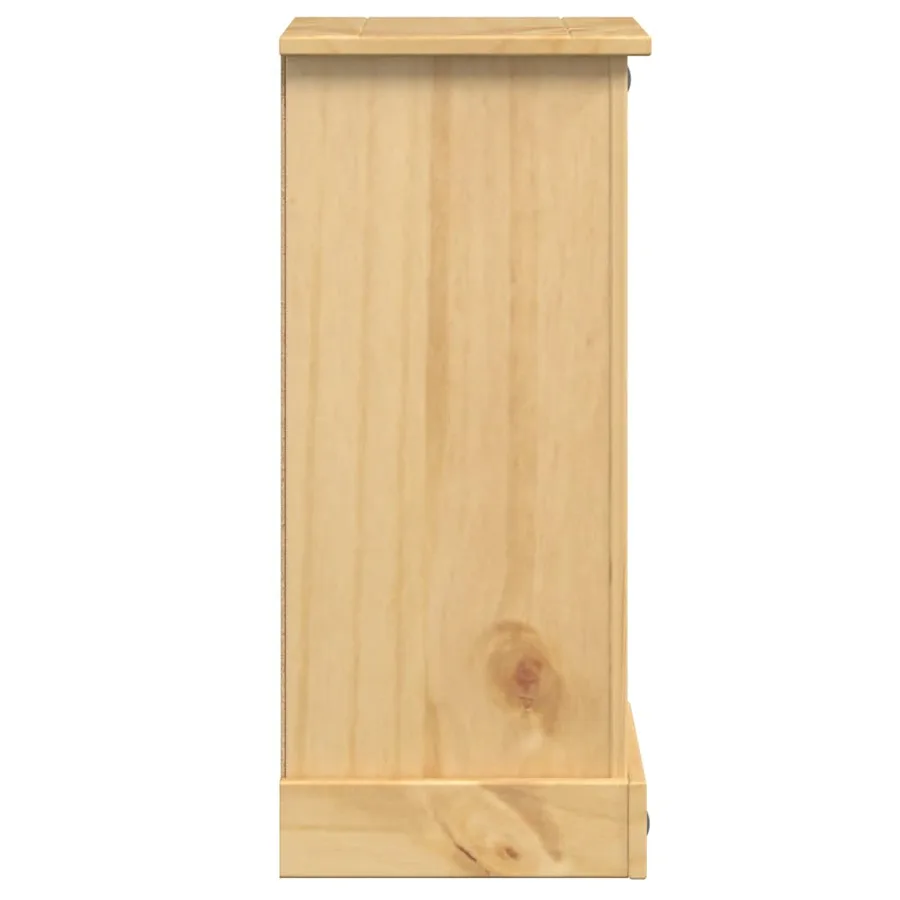 Table de chevet Corona 35x32,5x74 cm bois de pin massif - 5