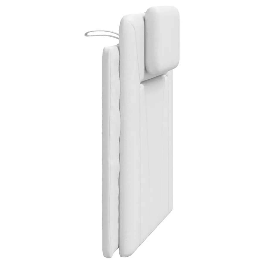 Coussin de tête de lit Viana blanc 90 cm similicuir - 6