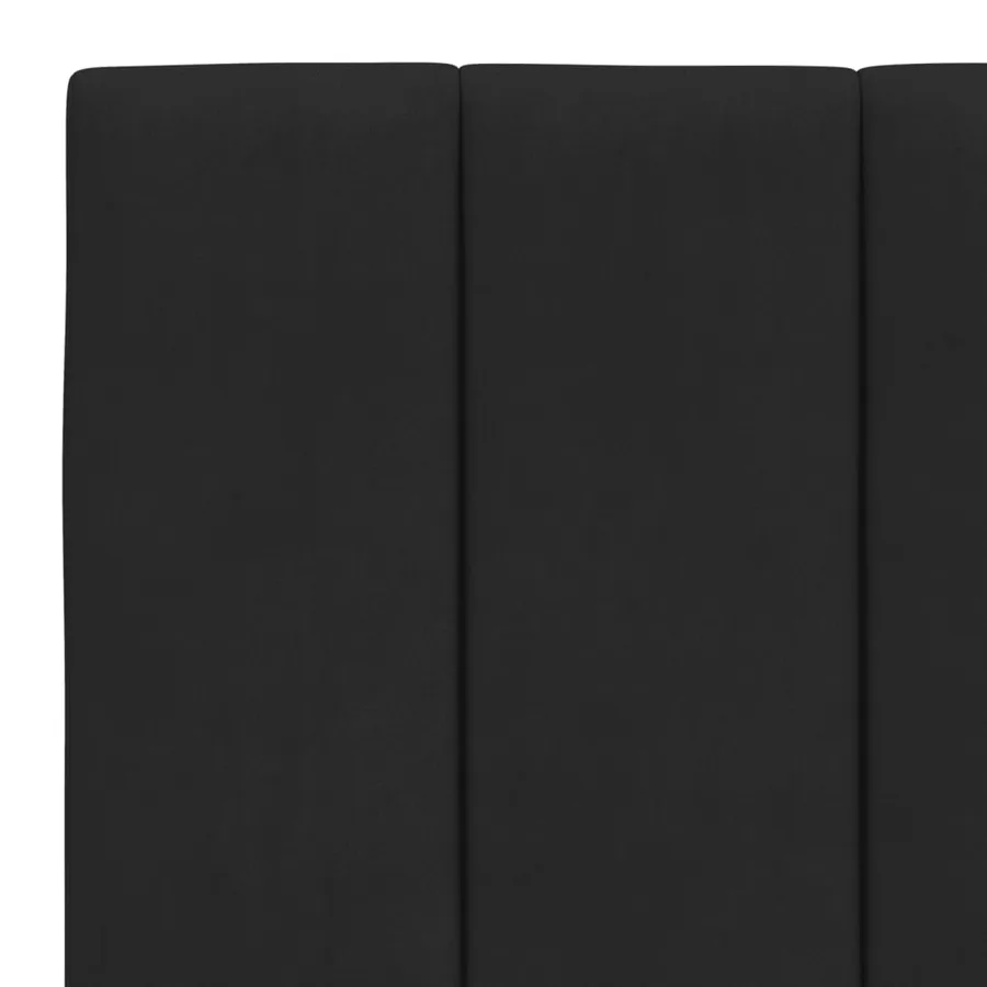 Cadre de lit avec LED sans matelas Hanko noir 180x200 cm velours - 11