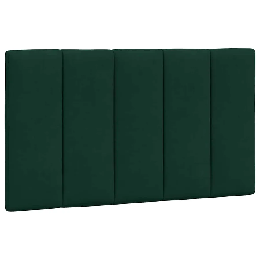 Lit avec matelas Hanko vert foncé 90x190 cm velours - 5