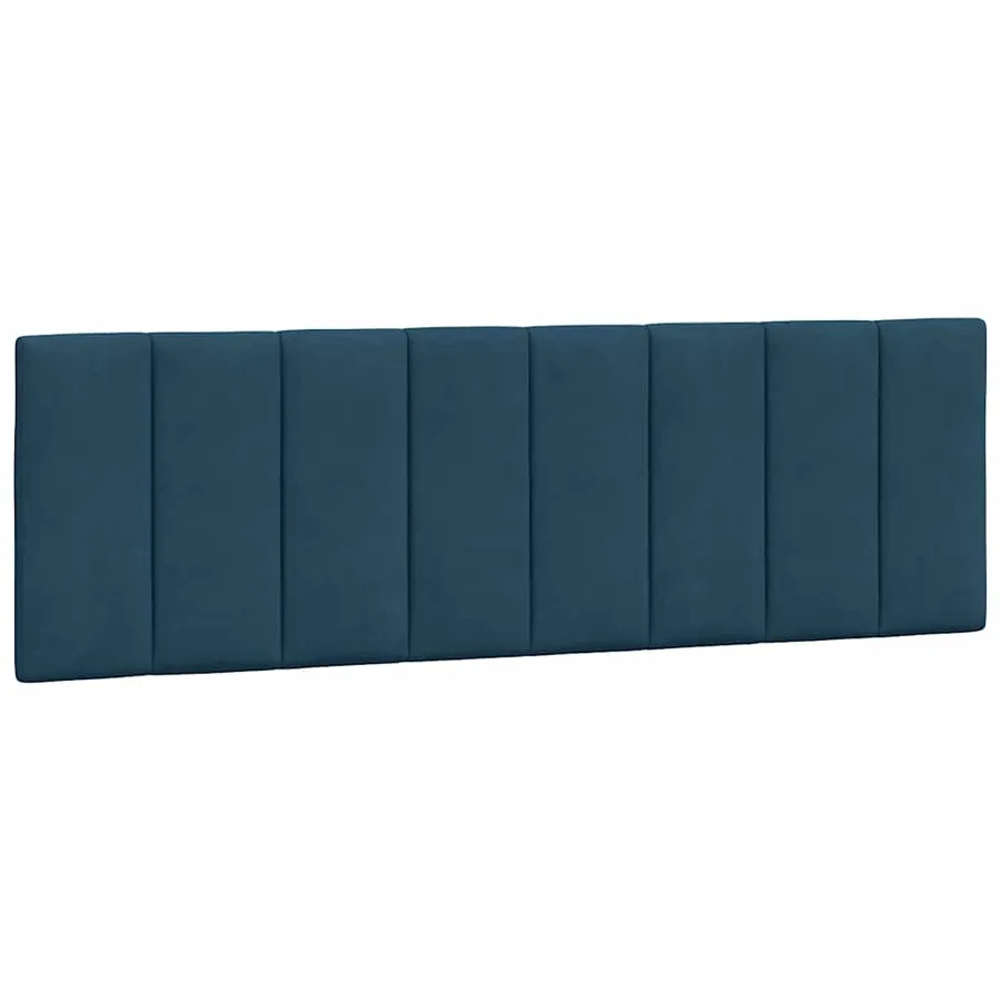 Coussin de tête de lit Hanko bleu 160 cm velours - 2