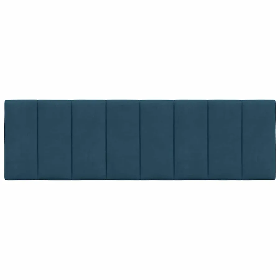 Coussin de tête de lit Hanko bleu 160 cm velours - 5