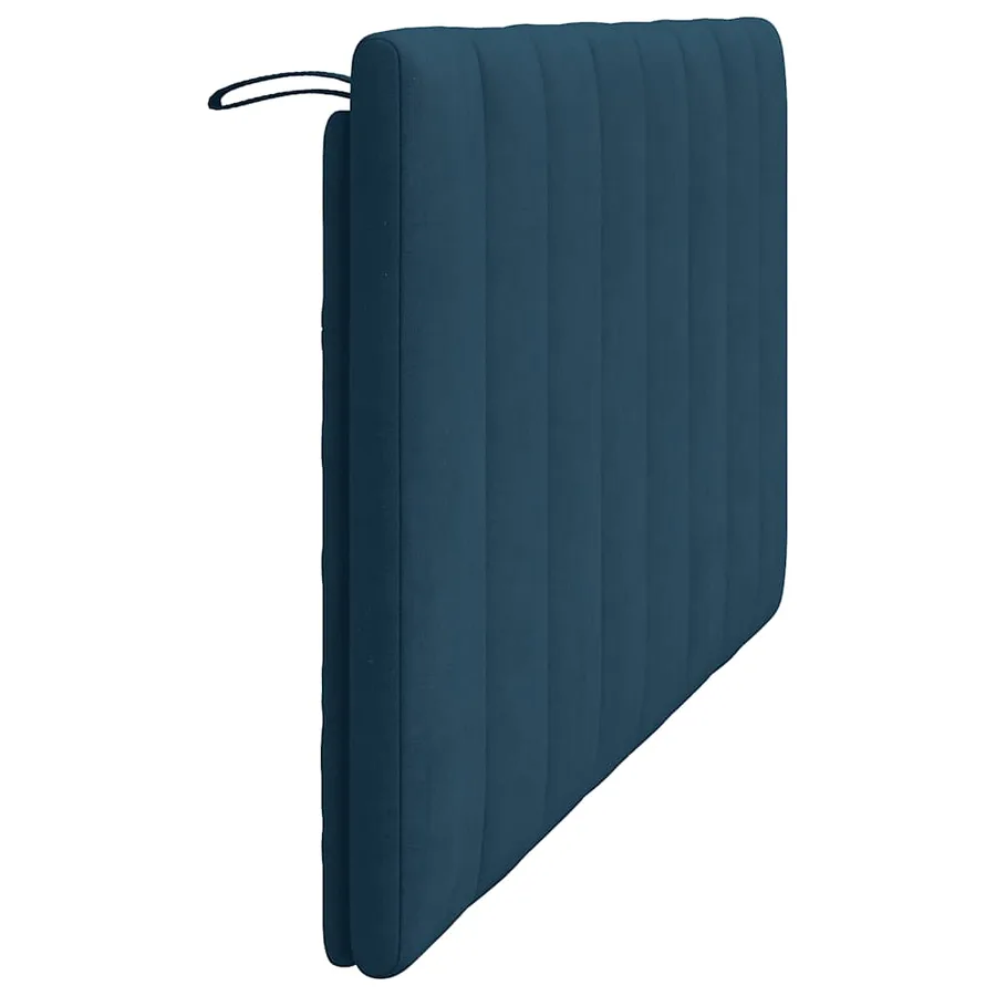 Coussin de tête de lit Hanko bleu 160 cm velours - 6