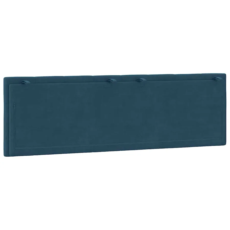 Coussin de tête de lit Hanko bleu 160 cm velours - 7