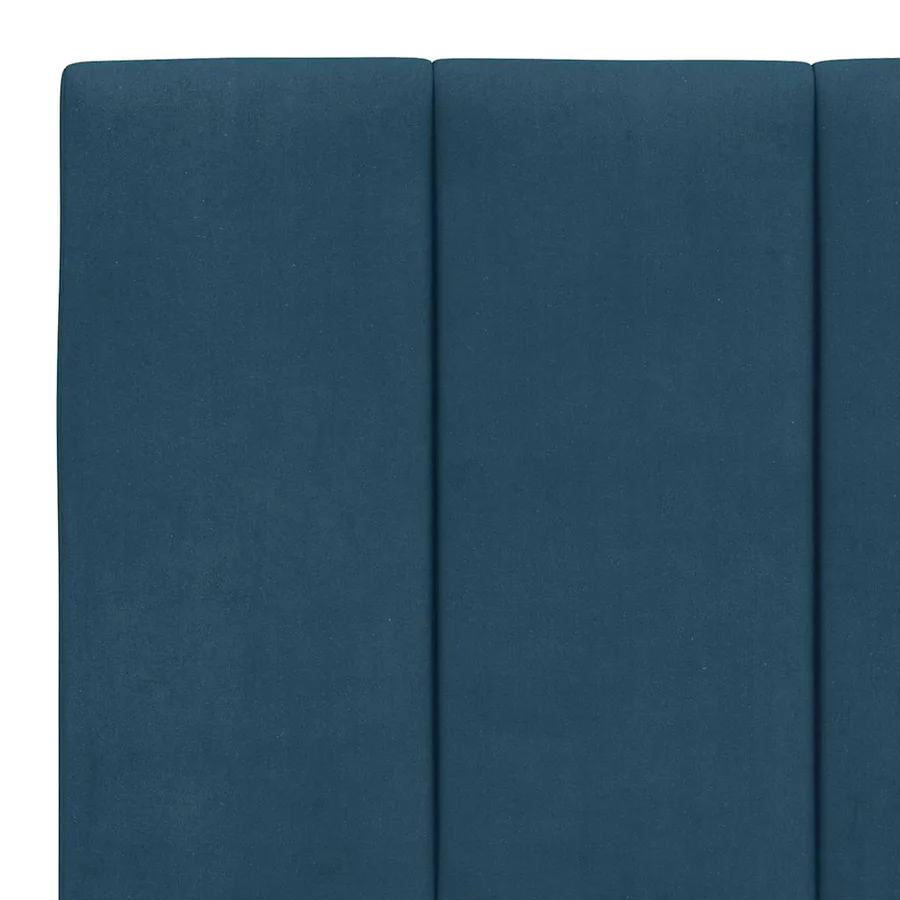 Coussin de tête de lit Hanko bleu 160 cm velours - 8