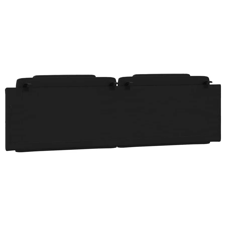 Coussin de tête de lit Viana noir 180 cm similicuir - 7