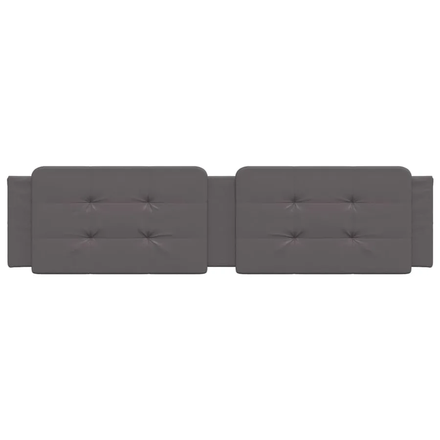 Coussin de tête de lit Zadar gris 200 cm similicuir - 4