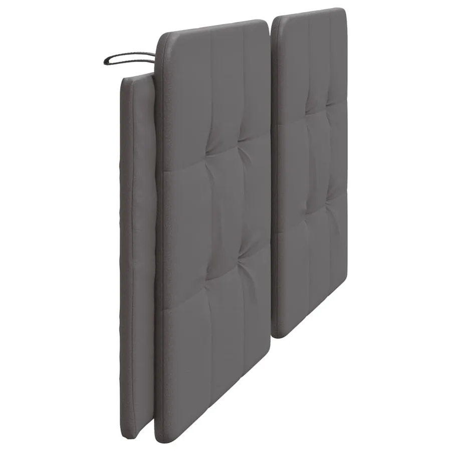 Coussin de tête de lit Zadar gris 200 cm similicuir - 5