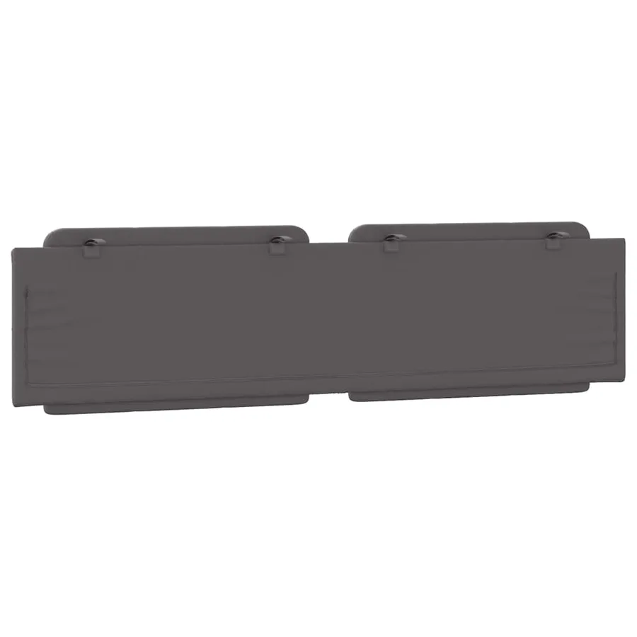 Coussin de tête de lit Zadar gris 200 cm similicuir - 6