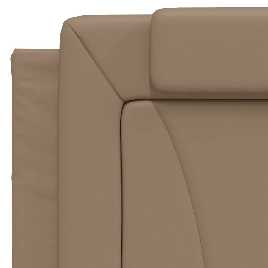 Lit Viana avec matelas cappuccino 100x200 cm similicuir - 7