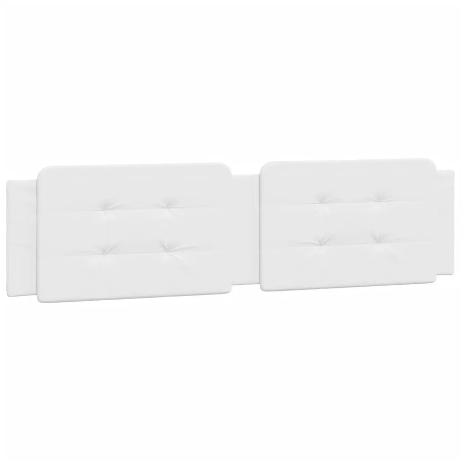 Lit avec matelas Zadar blanc 200x200 cm similicuir - 5