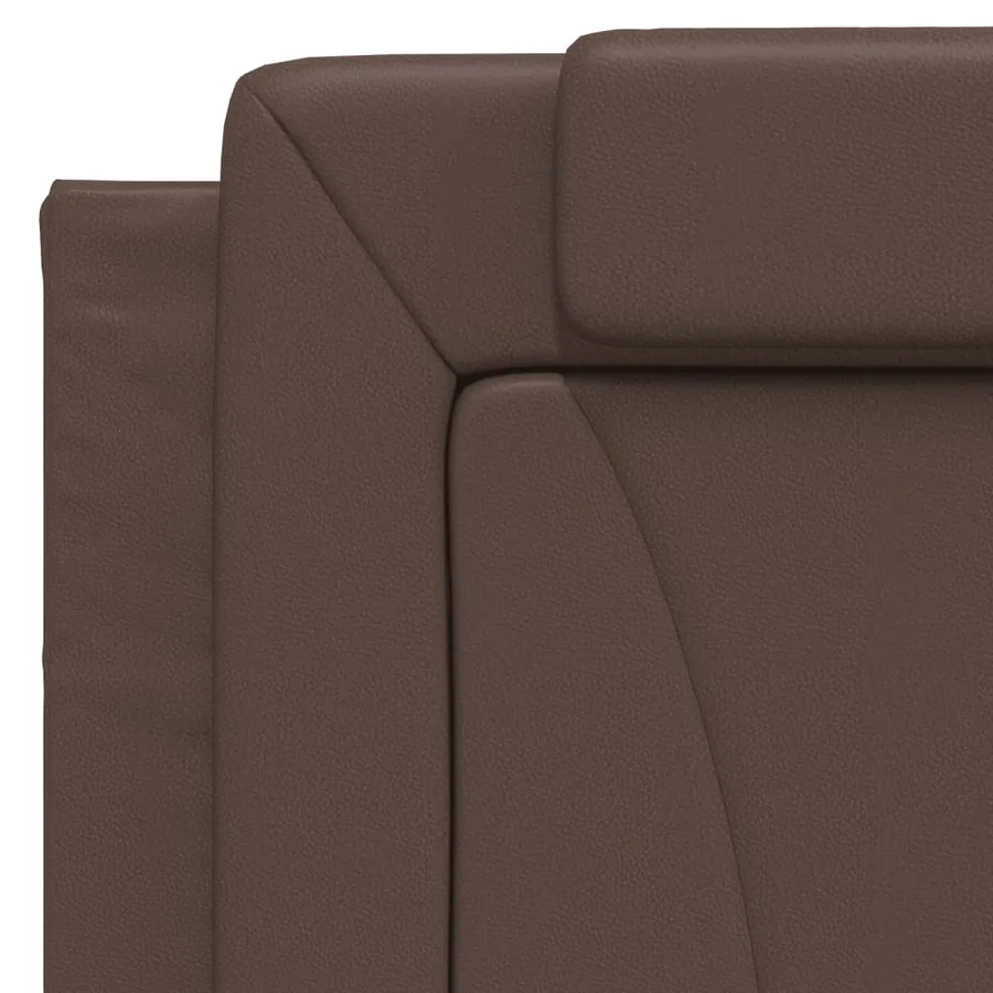 Cadre de lit Viana avec LED sans matelas marron 100x200 cm - 11