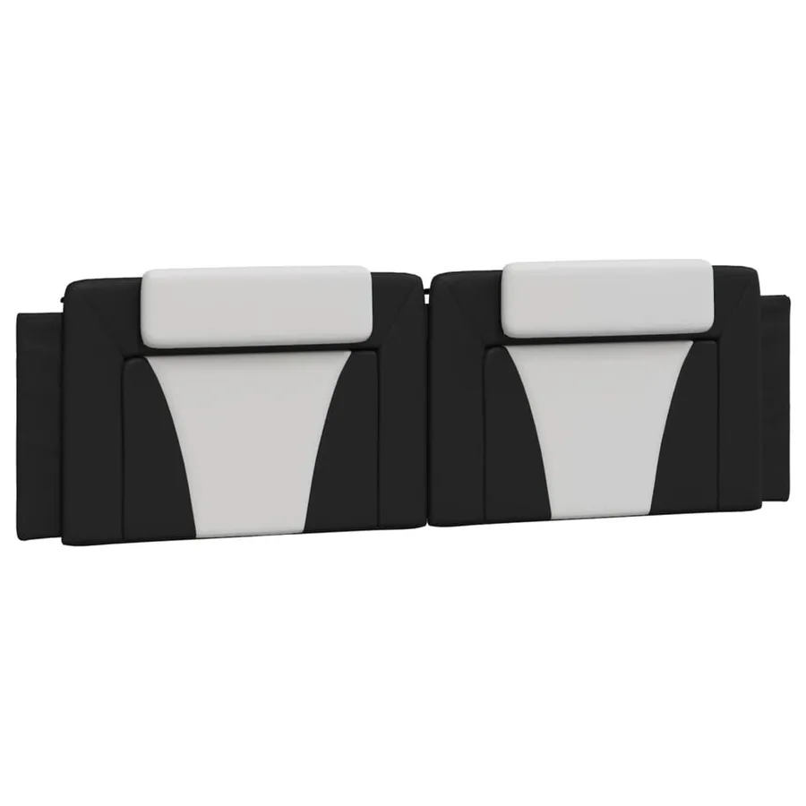 Cadre de lit Viana avec LED sans matelas noir et blanc 180x200 cm - 7