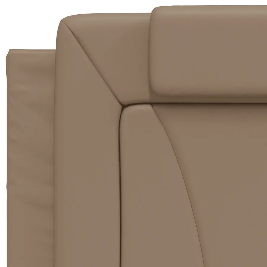 Lit Viana avec matelas cappuccino 80x200 cm similicuir - 7
