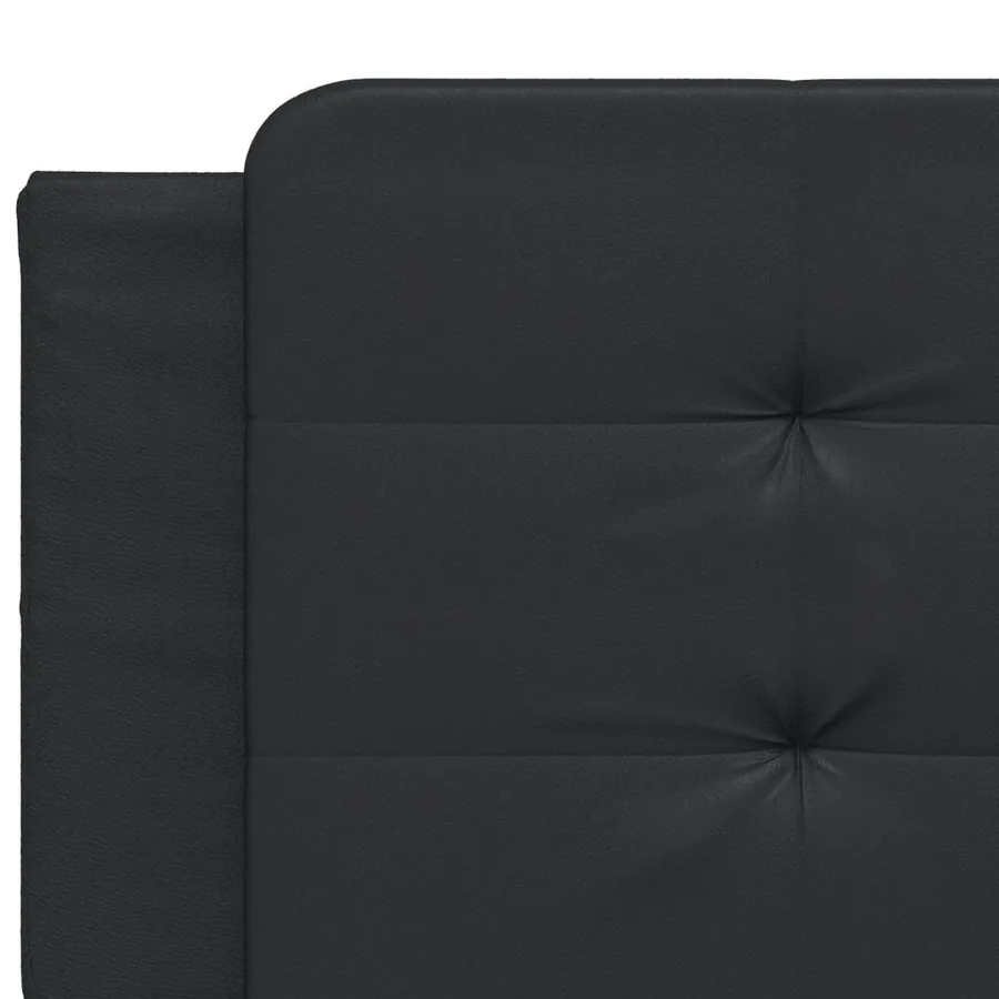 Cadre de lit avec LED sans matelas Zadar noir 200x200 cm - 11