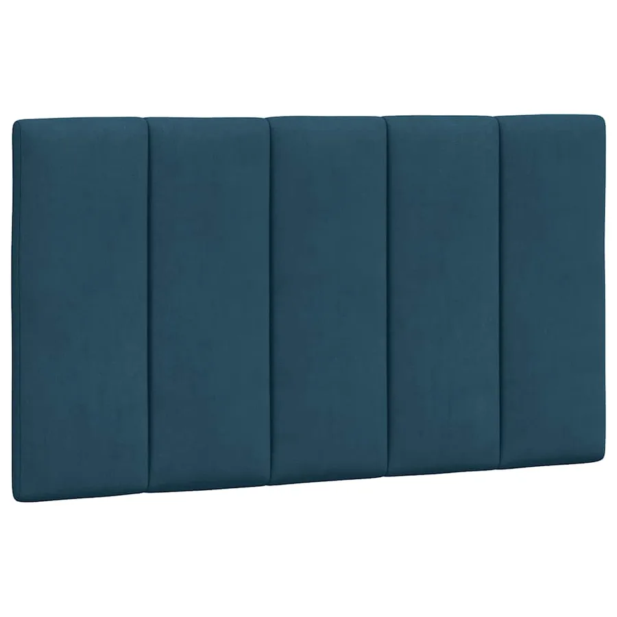 Lit avec matelas Hanko bleu 90x200 cm velours - 5