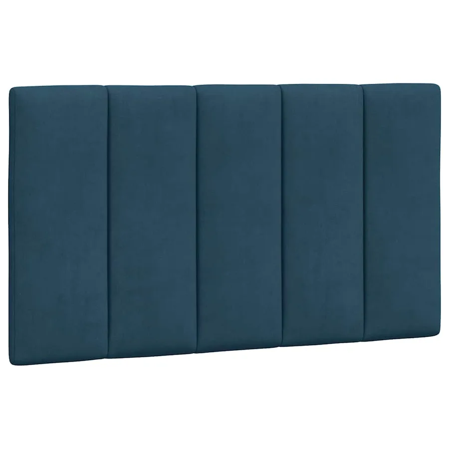 Cadre de lit avec LED sans matelas Hanko bleu 90x190 cm velours - 10