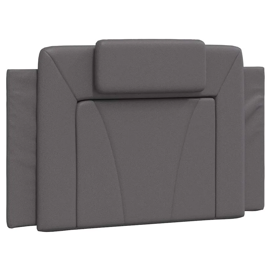 Cadre de lit Viana sans matelas gris 80x200 cm similicuir - 8