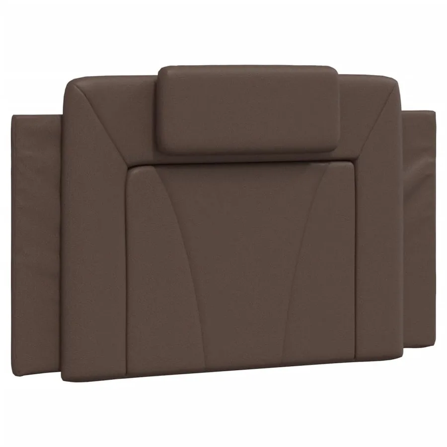 Lit Viana avec matelas marron 90x200 cm similicuir - 5