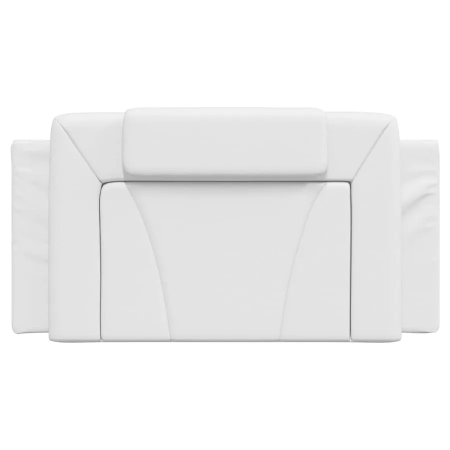Coussin de tête de lit Viana blanc 100 cm similicuir - 5