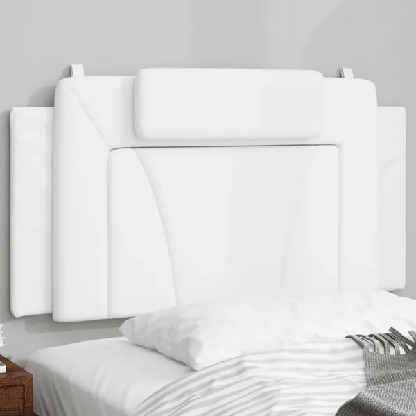 Coussin de tête de lit Viana blanc 100 cm similicuir