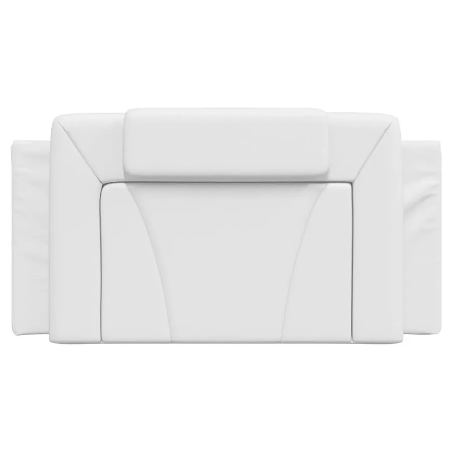 Coussin de tête de lit Viana blanc 100 cm similicuir - 5