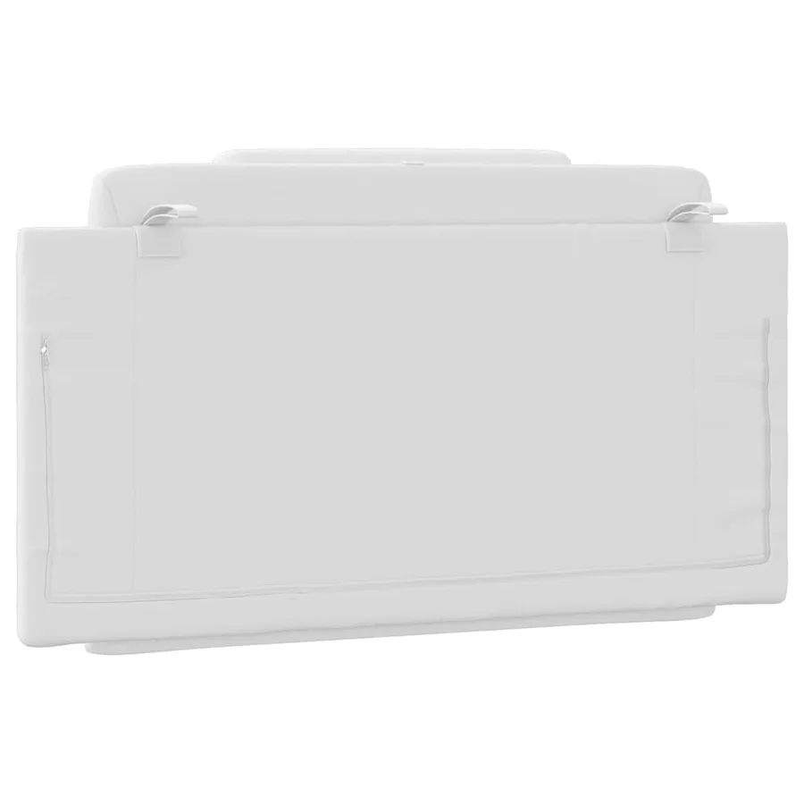 Coussin de tête de lit Viana blanc 100 cm similicuir - 7