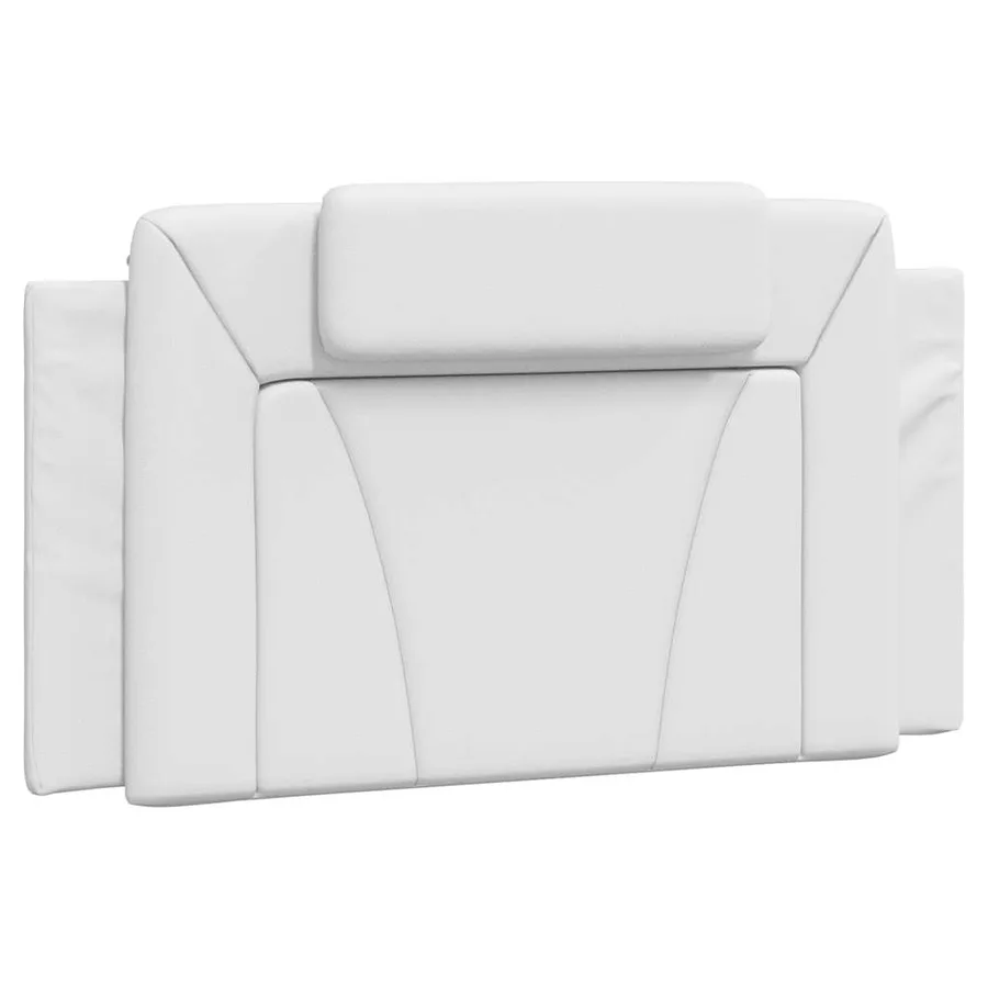 Cadre de lit Viana sans matelas blanc 100x200 cm similicuir - 8