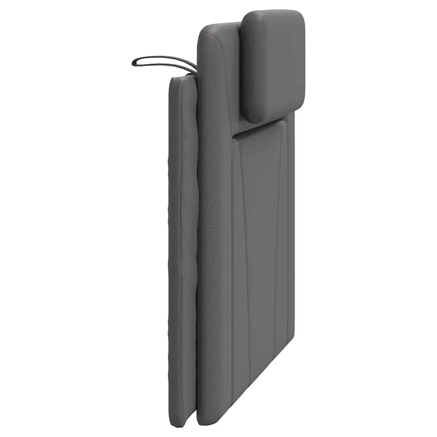 Coussin de tête de lit Viana gris 100 cm similicuir - 6