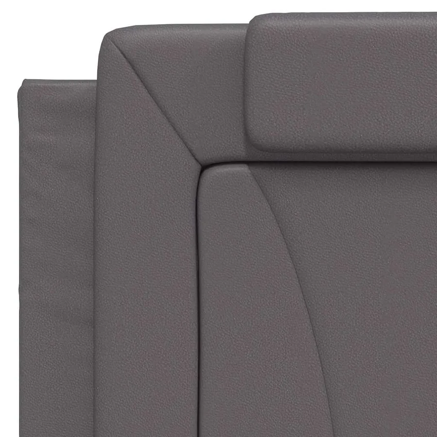 Coussin de tête de lit Viana gris 100 cm similicuir - 8