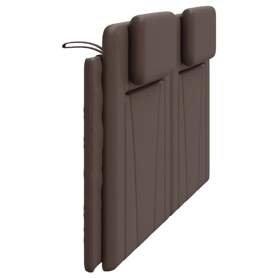 Coussin de tête de lit Viana marron 180 cm similicuir - 6