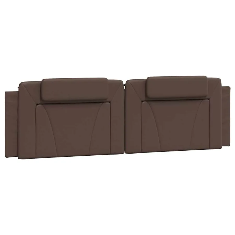 Cadre de lit Viana sans matelas marron 180x200 cm similicuir - 8