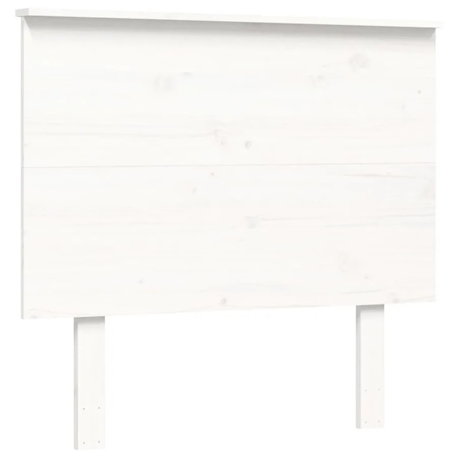 Cadre de lit sans matelas blanc 100x200 cm bois de pin massif - 8