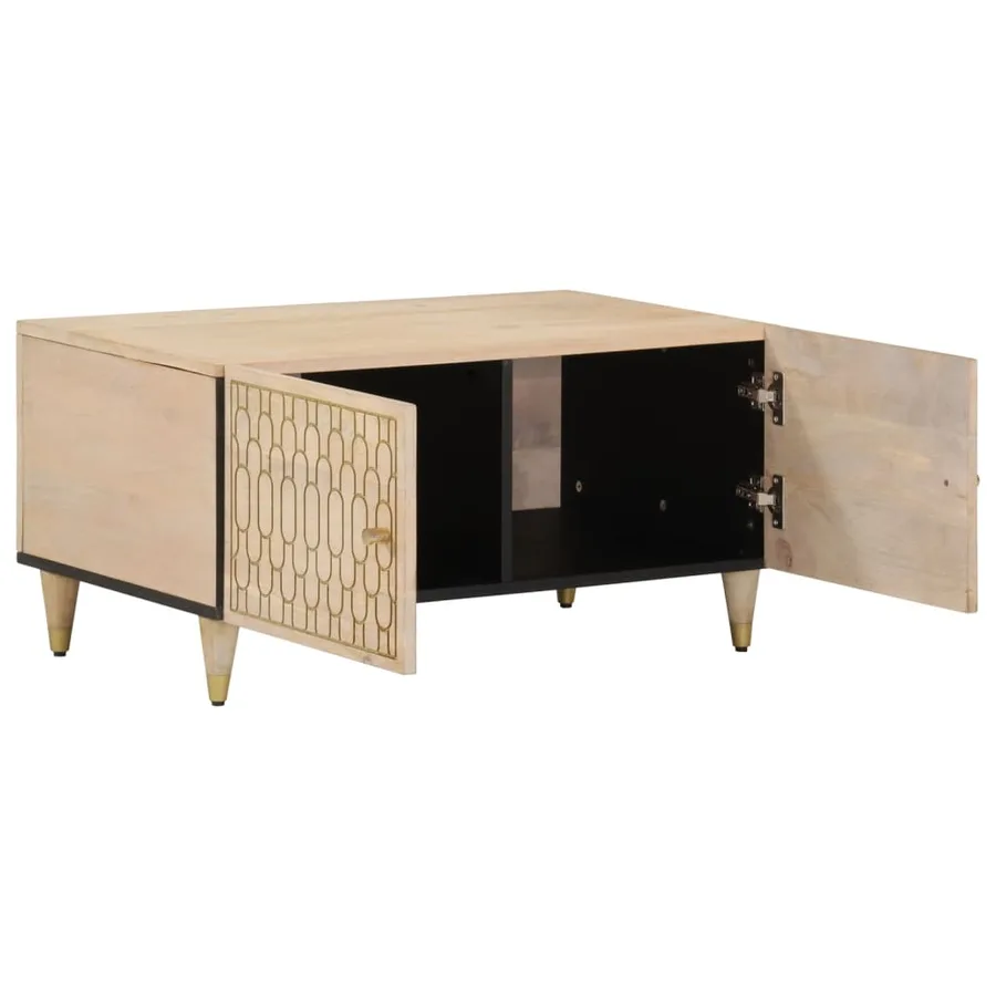 Table basse 80x50x40 cm bois de manguier massif - 2