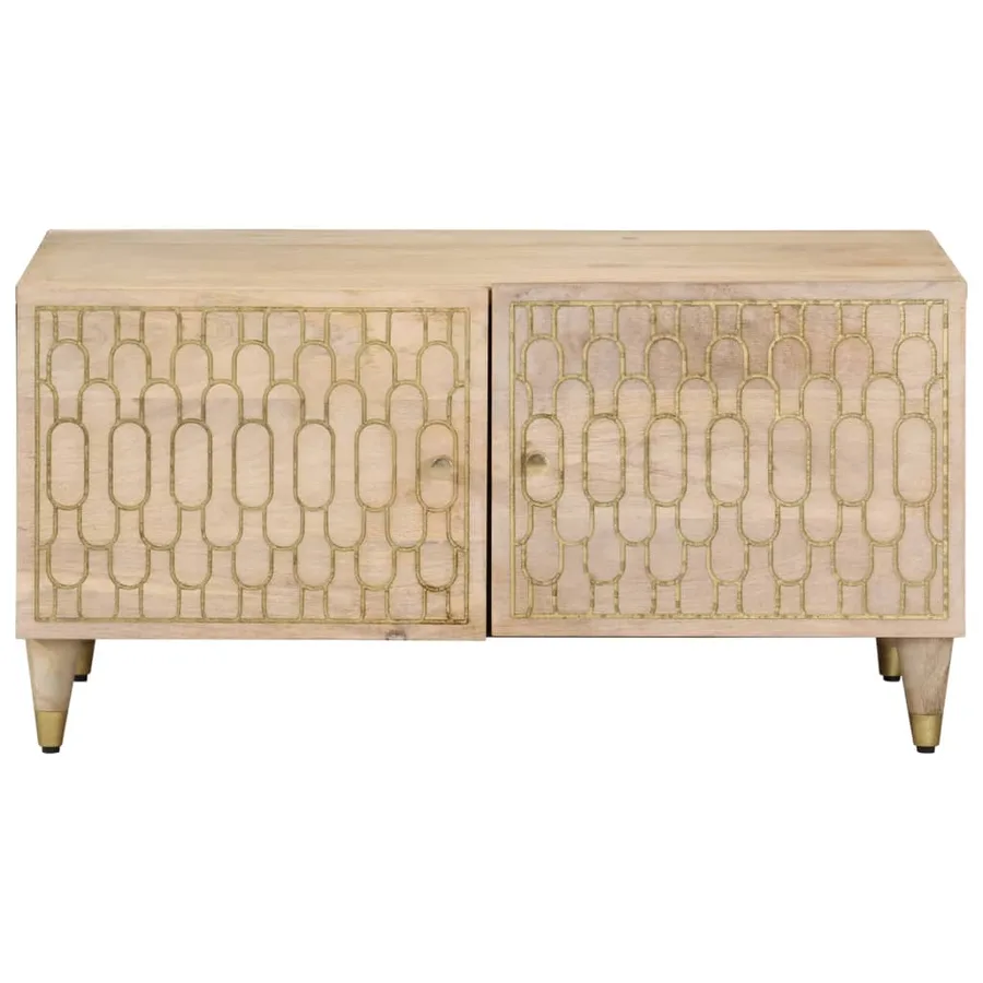 Table basse 80x50x40 cm bois de manguier massif - 3