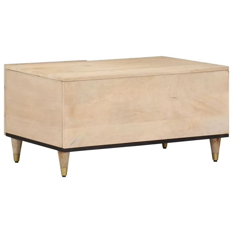 Table basse 80x50x40 cm bois de manguier massif - 5