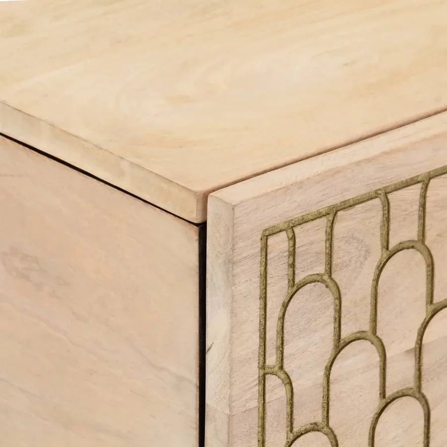 Table basse 80x50x40 cm bois de manguier massif - 6