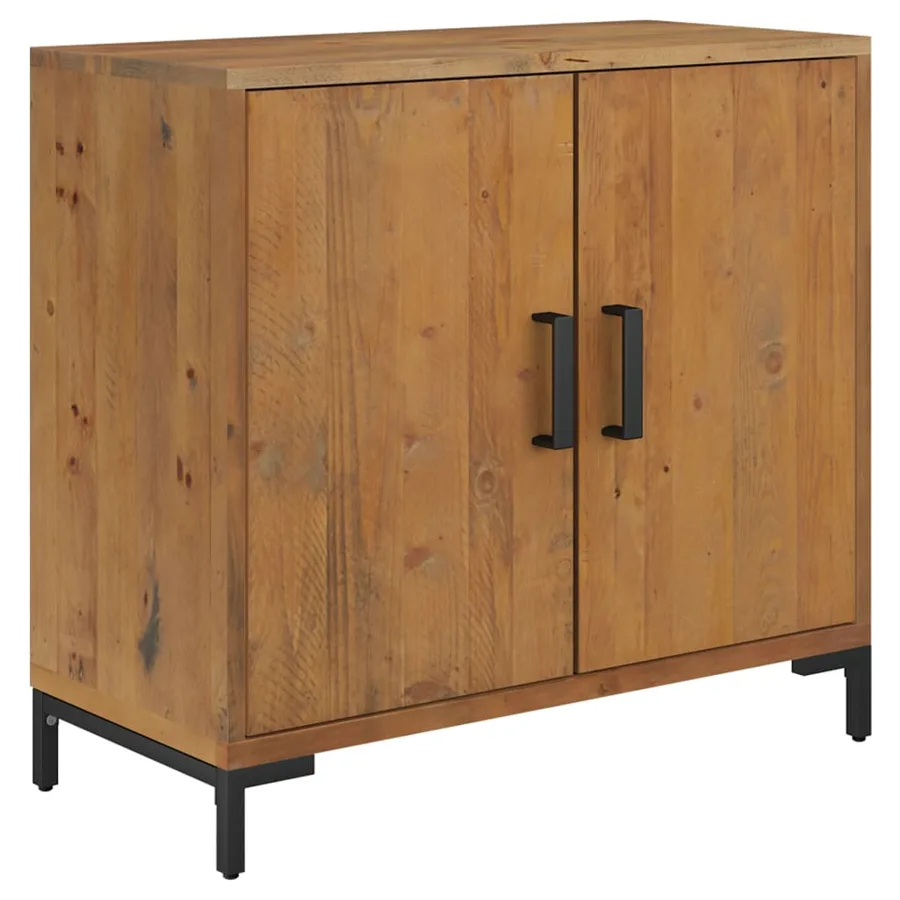 Buffet Marron 75x35x70 cm Bois de pin massif - 2