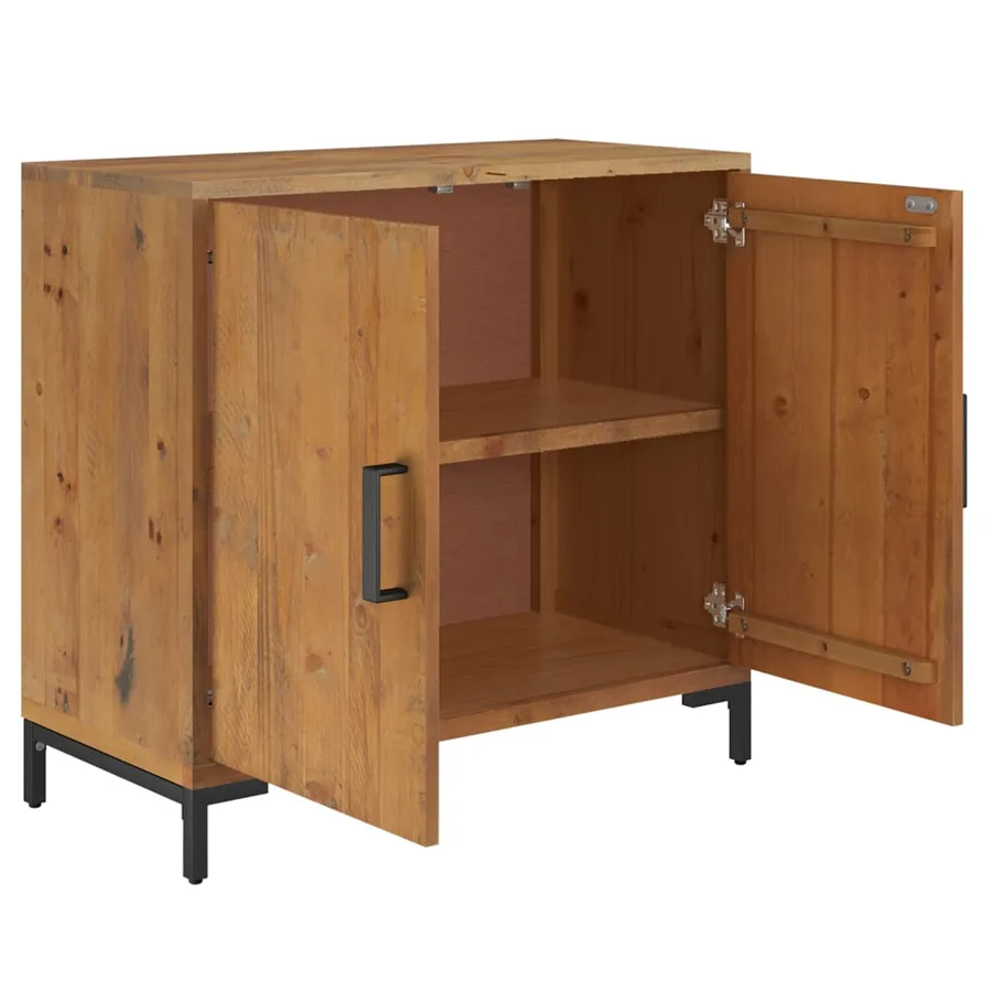 Buffet Marron 75x35x70 cm Bois de pin massif - 4